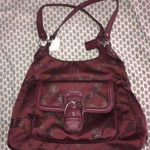 Burgundy Coach Bag